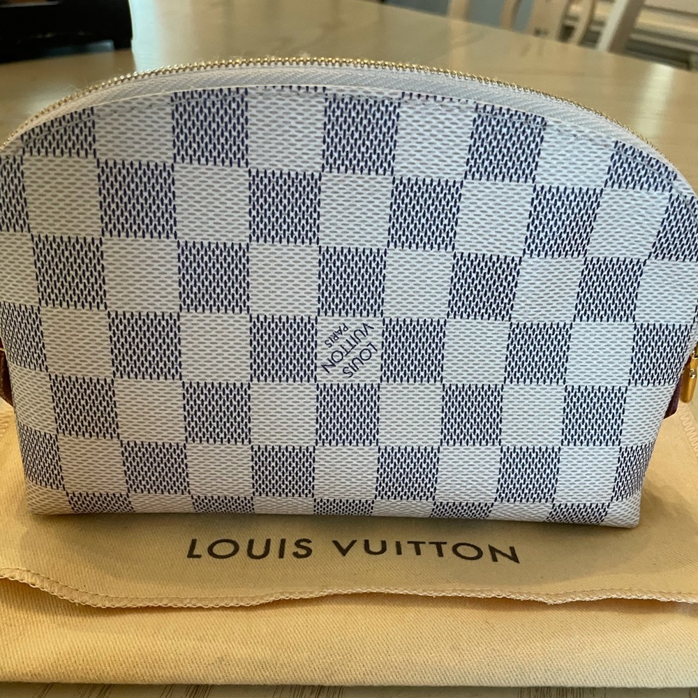 Louis Vuitton Damier Azur cosmetic bag